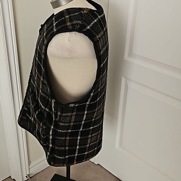 H&M Men's Outerwear Zip-Up Vest Large Black/ Gray - Picture 3 of 16